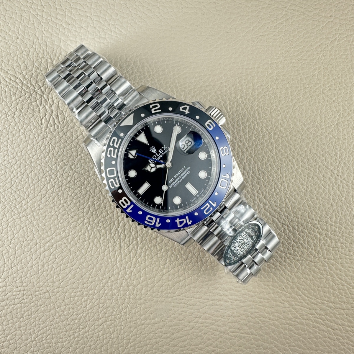 Rolex GMT-Master II 126710BLNR with black and blue bezel